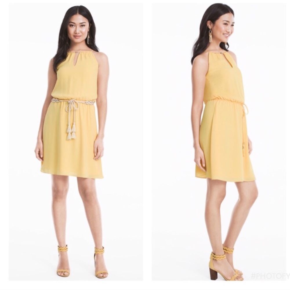 WHBM yellow sundress Worn once